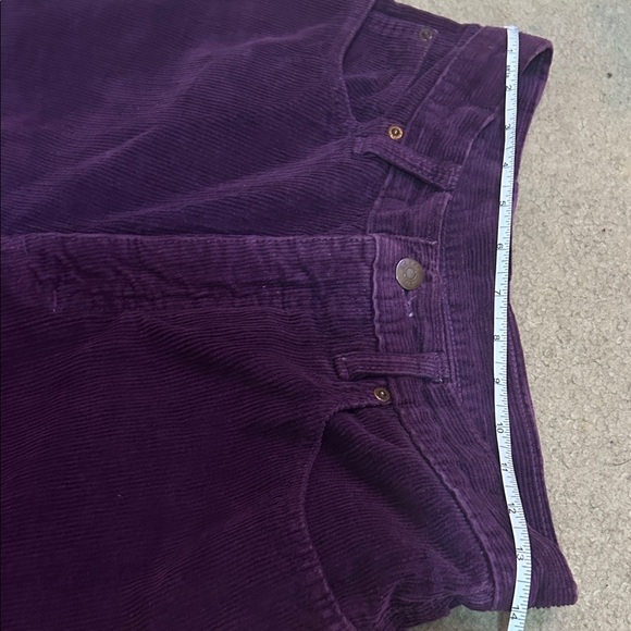 Dark Purple Corduroy Men Pants - Picture 6 of 9